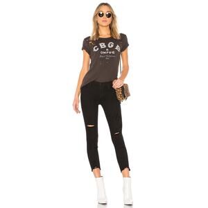 J Brand‎ Revolve Women's Overexposure Distressed Black Ankle Capri Jeans Size 26